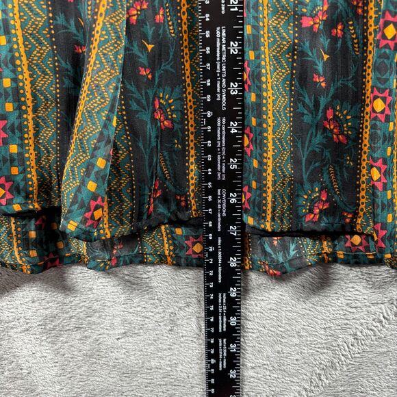 Hailey & Co Peasant Top Sheer Balloon Sleeve Dark Academia Preppy Size 2X I131 - Picture 6 of 9